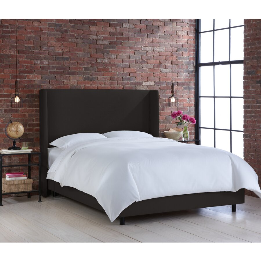 Godfrey Solid Wood and Upholstered Low Profile Standard Bed