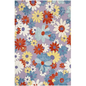 Lawanda Lilac/ Blue Area Rug