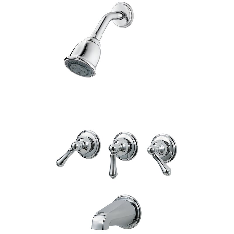 Pfister 3 Handle Thermostatic Tub And Shower Faucet With Trim
