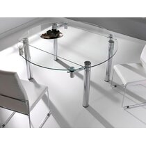 glass leaf table