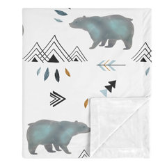 black receiving blankets