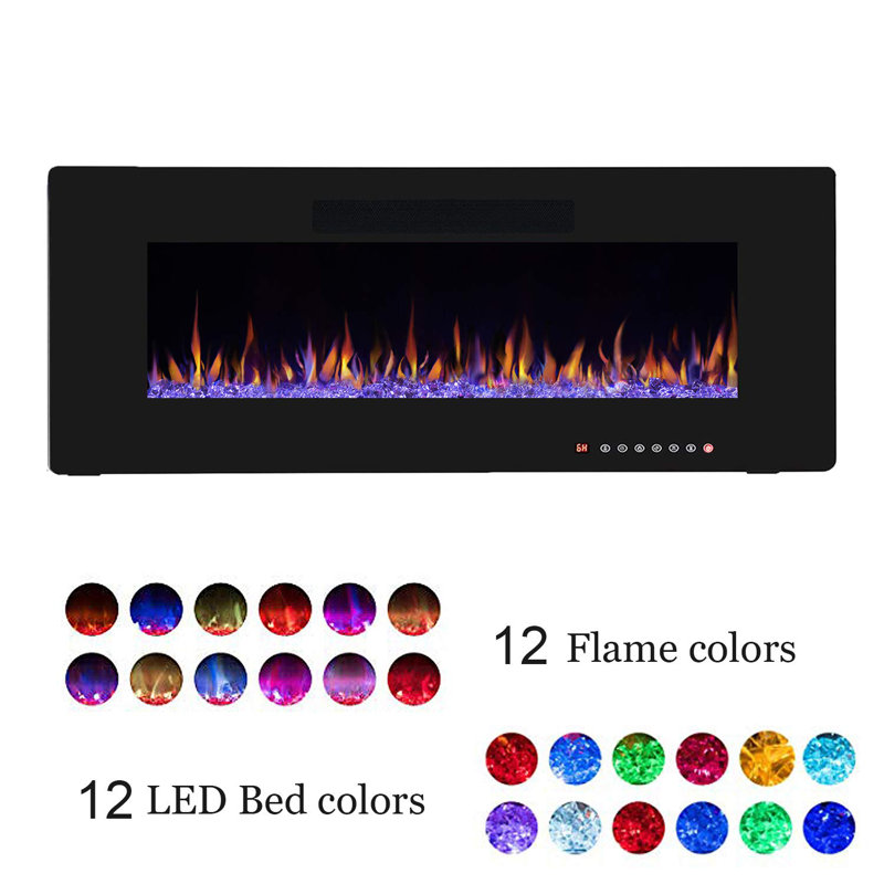 Orren Ellis Hamden Heater Flat Panel Recessed Wall Mounted