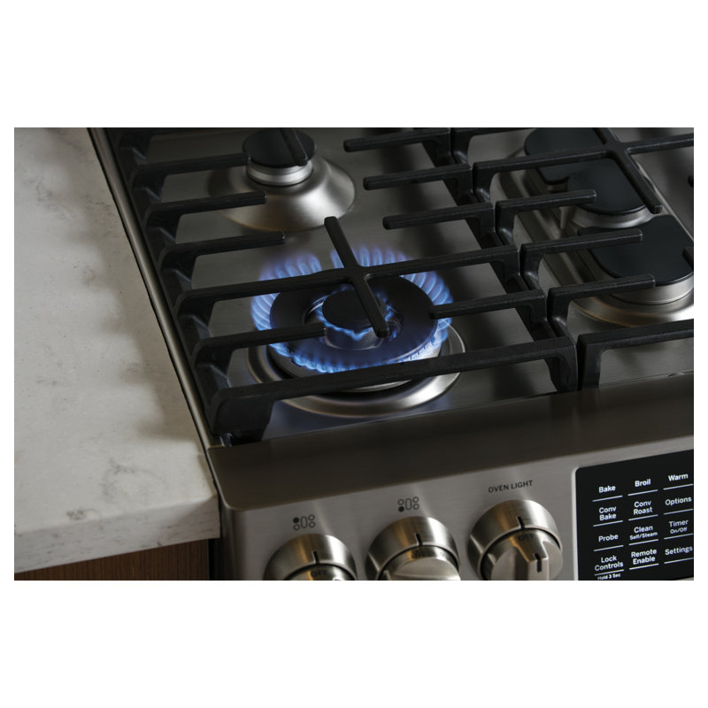 Ge Profile 30 5 7 Cu Ft Slide In Dual Fuel Range Reviews