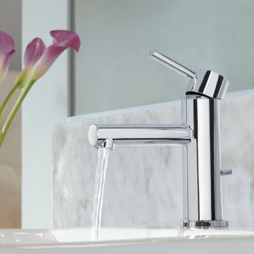 6190hc Bn Bl Moen Align Single Hole Bathroom Faucet With Drain