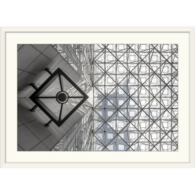 'Symmetric Sky' by Michel Guyot Graphic Art Print East Urban Home Format: White Frame, Size: 20