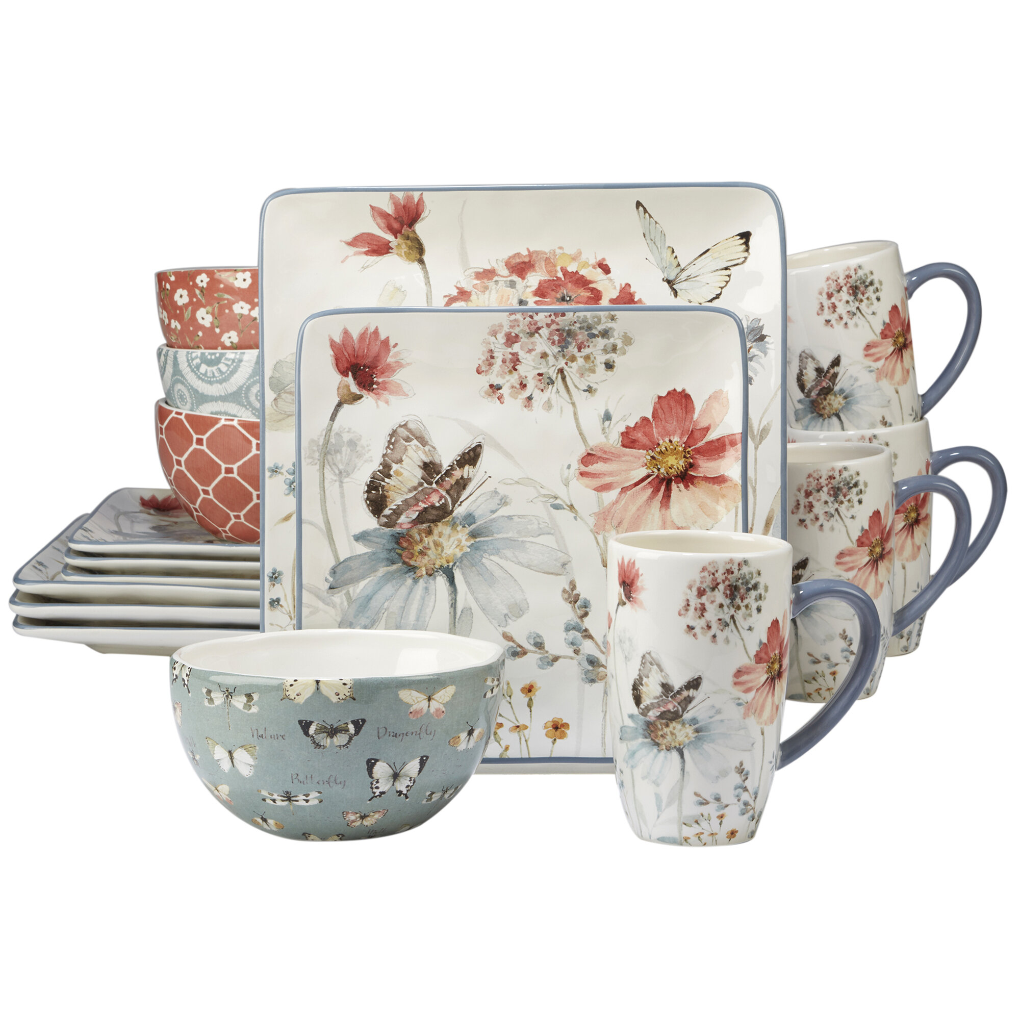 4 piece dish set