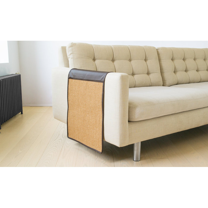 Tucker Murphy Pet Iowa Cat Vegan Leather Scratching Guard Sofa