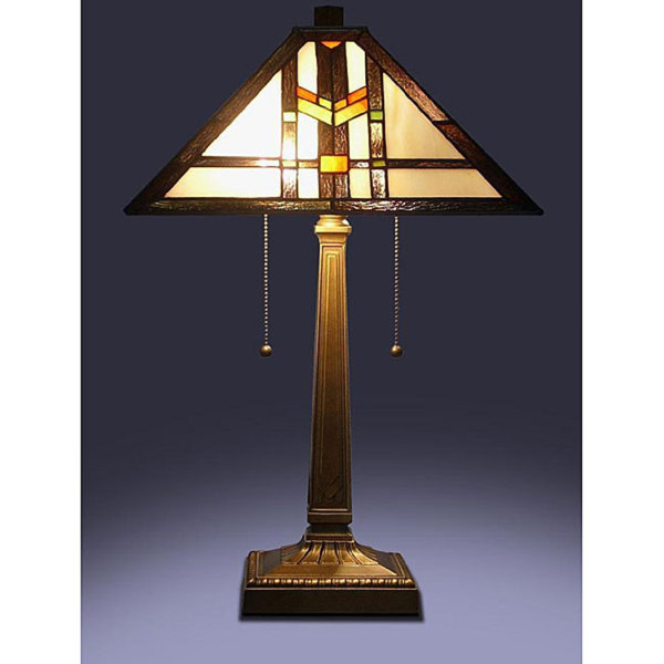 punched metal table lamp