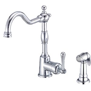 Opulence Single Handle Kitchen Faucet with Side Spray