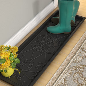 Lori Large Rubber Scrollwork Boot Tray