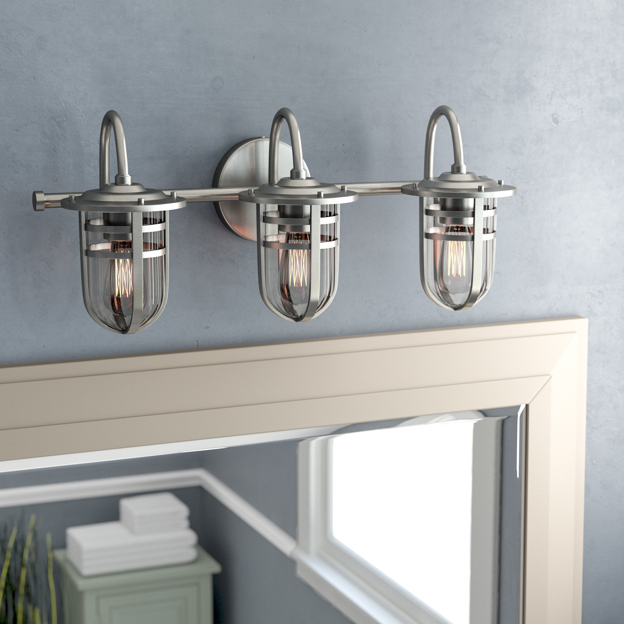 Beachcrest Home Mullin Wall Mount 3 Light Vanity Beachcrest Home Mullin Wall Mount 3 Light Vanity