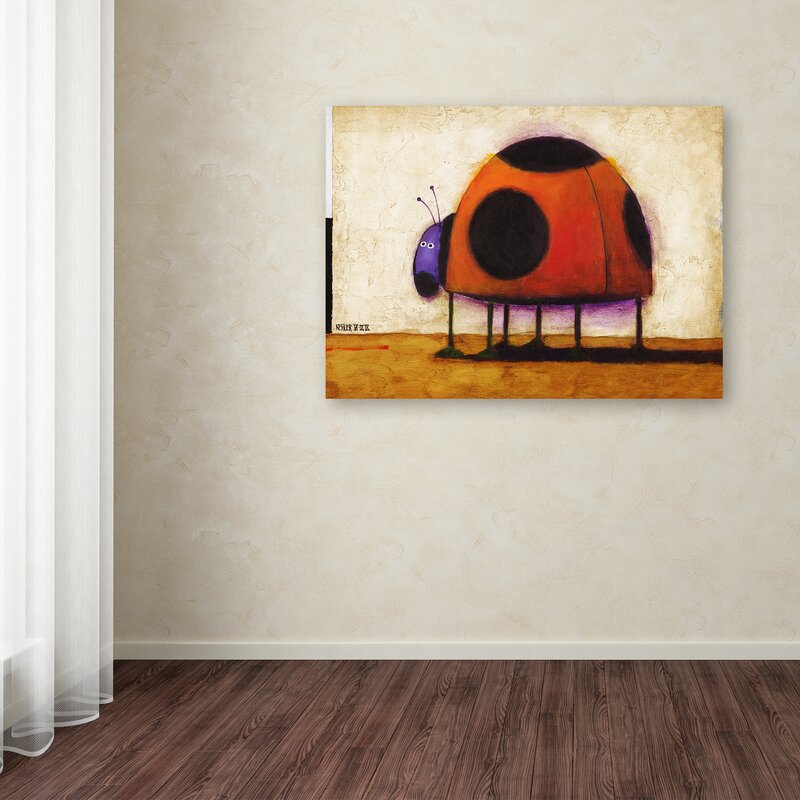 Ladybug Wall Decorations - 'Ladybug' Print on Wrapped Canvas