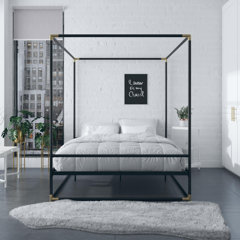Black Canopy Beds You Ll Love In 2021 Wayfair
