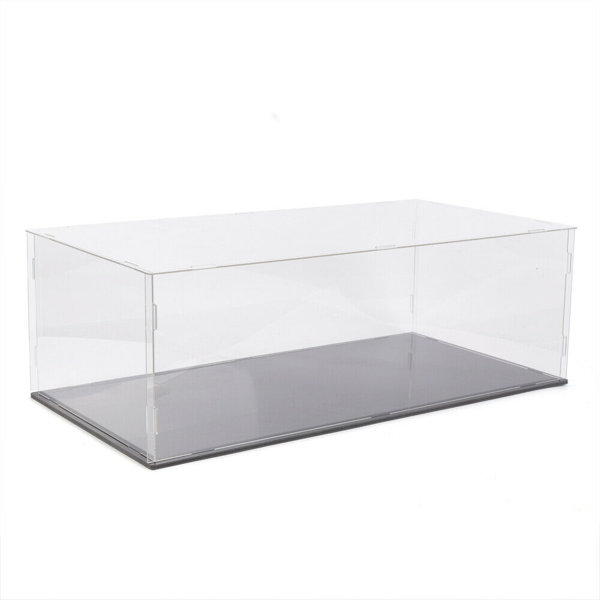 Acrylic Display Case Clear UV Perspex Box Action Figure Showcase 8"x8"x14" 