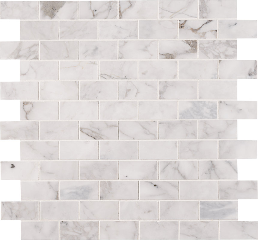 Msi Calacatta Cressa Honed 2 X 4 Marble Subway Tile In White Calacatta Cressa Honed 2 X 4 Marble Subway Tile In White