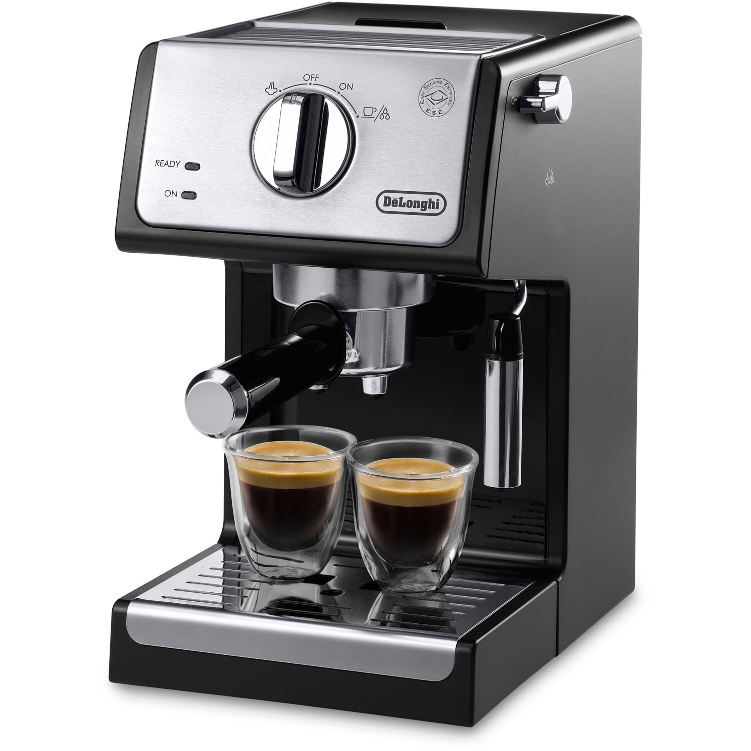 EU to UK Plug Adaptor Needed 15 Bar Coffee Machine for Espresso Cappuccino and Latte Machiato 1450W High Performance Stainless Steel Coffee Machine Kenwell Espresso Machine with Portafilter 