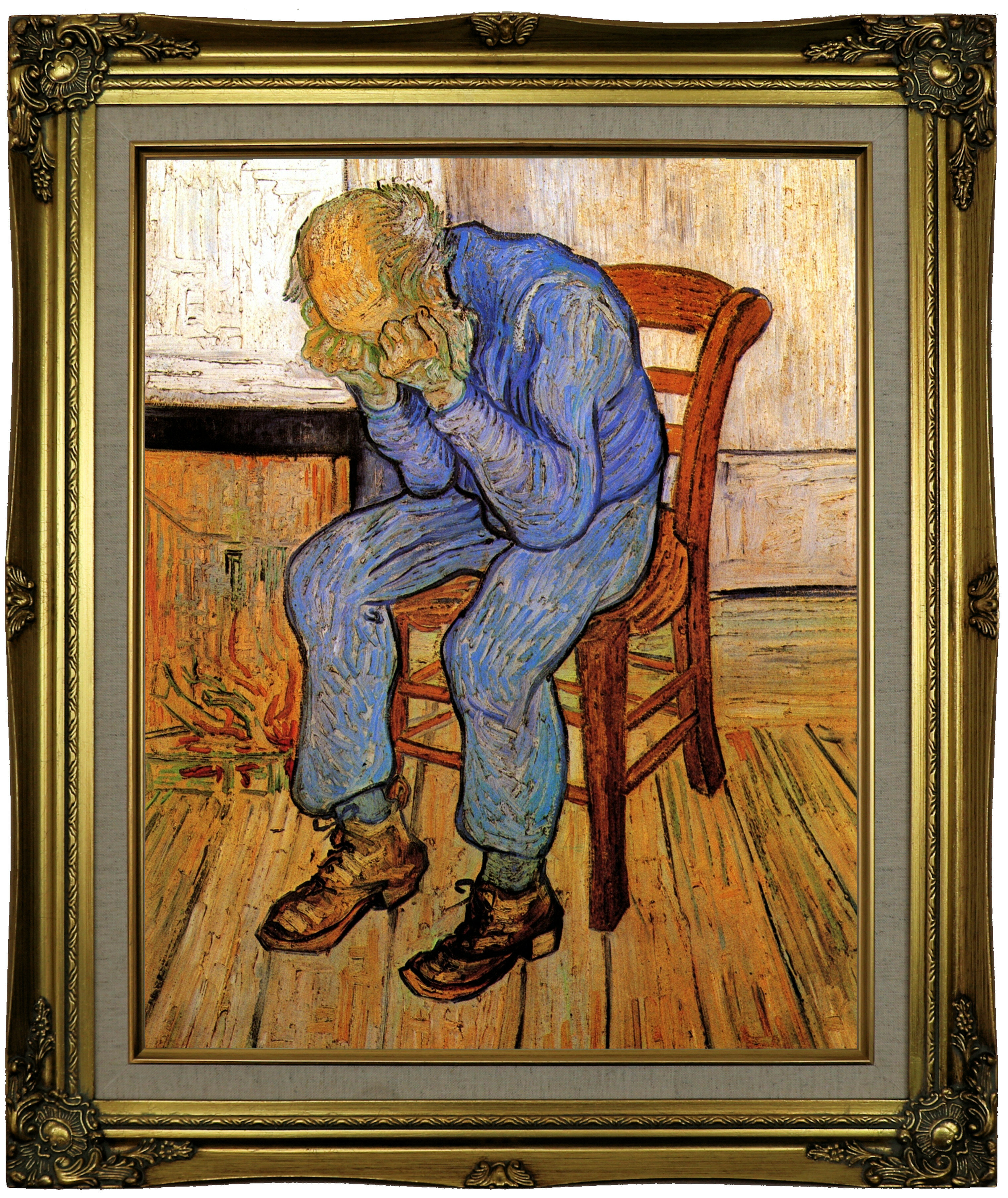 On the Threshold of Eternity Oil painting Vincent Van Gogh Old Man in Sorrow