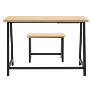 Go to store & view more images 2 Piece Homeroom Writing Desk and Bench Set by Offex