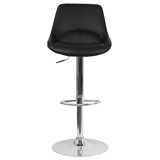 Toey Swivel Adjustable Height Bar Stool by Orren Ellis