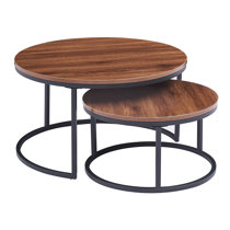 Wood And Black Coffee Table - Luna Round Coffee Table Black : 244.87 kb, 2000 x 2000.