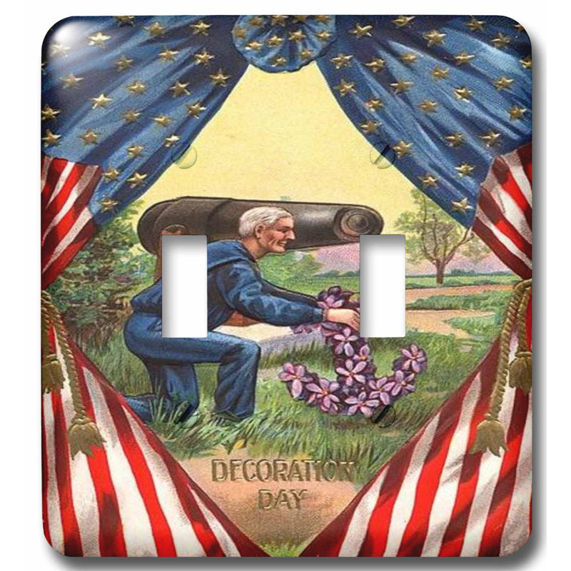 3drose Decoration Day 2 Gang Toggle Light Switch Wall Plate Wayfair