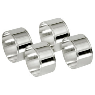 Stainless Steel Napkin Rings Holders Wayfair Co Uk 4 Piece Oval Napking Ring Set