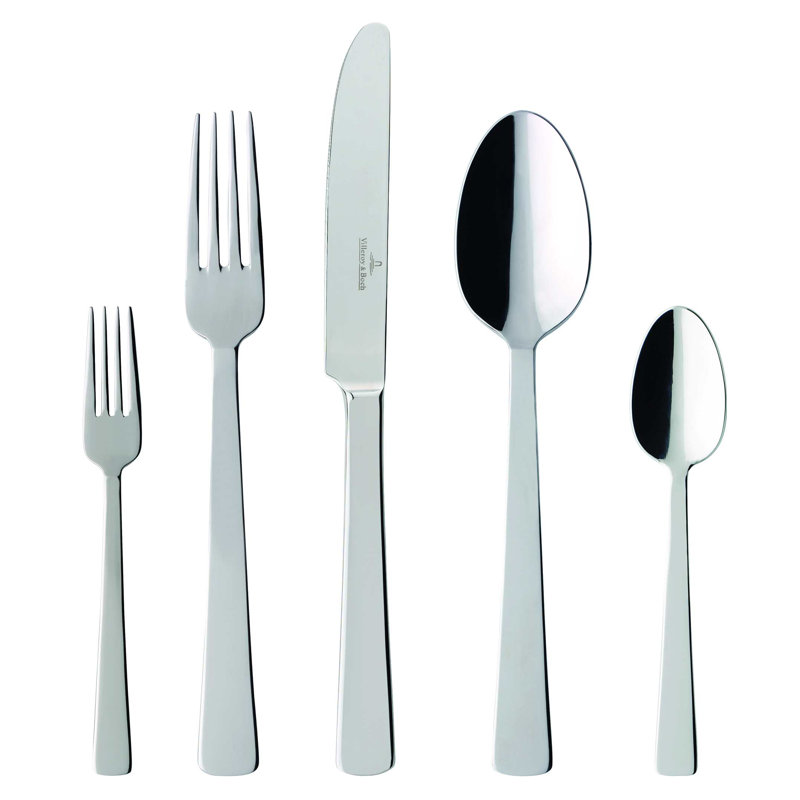 Villeroy Boch Notting Hill 20 Piece 18 10 Stainless Steel Flatware Set Service For 4 Reviews Wayfair