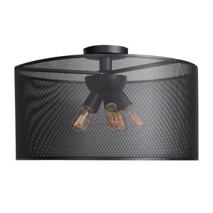 Lacey Round 6-Light 60W Semi Flush Mount