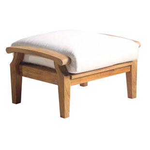 Go to store & view more images Lowery Ottoman with Sunbrella Cushion by Rosecliff Heights