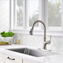 Brushed Nickel Kitchen Faucets Wayfair Ca