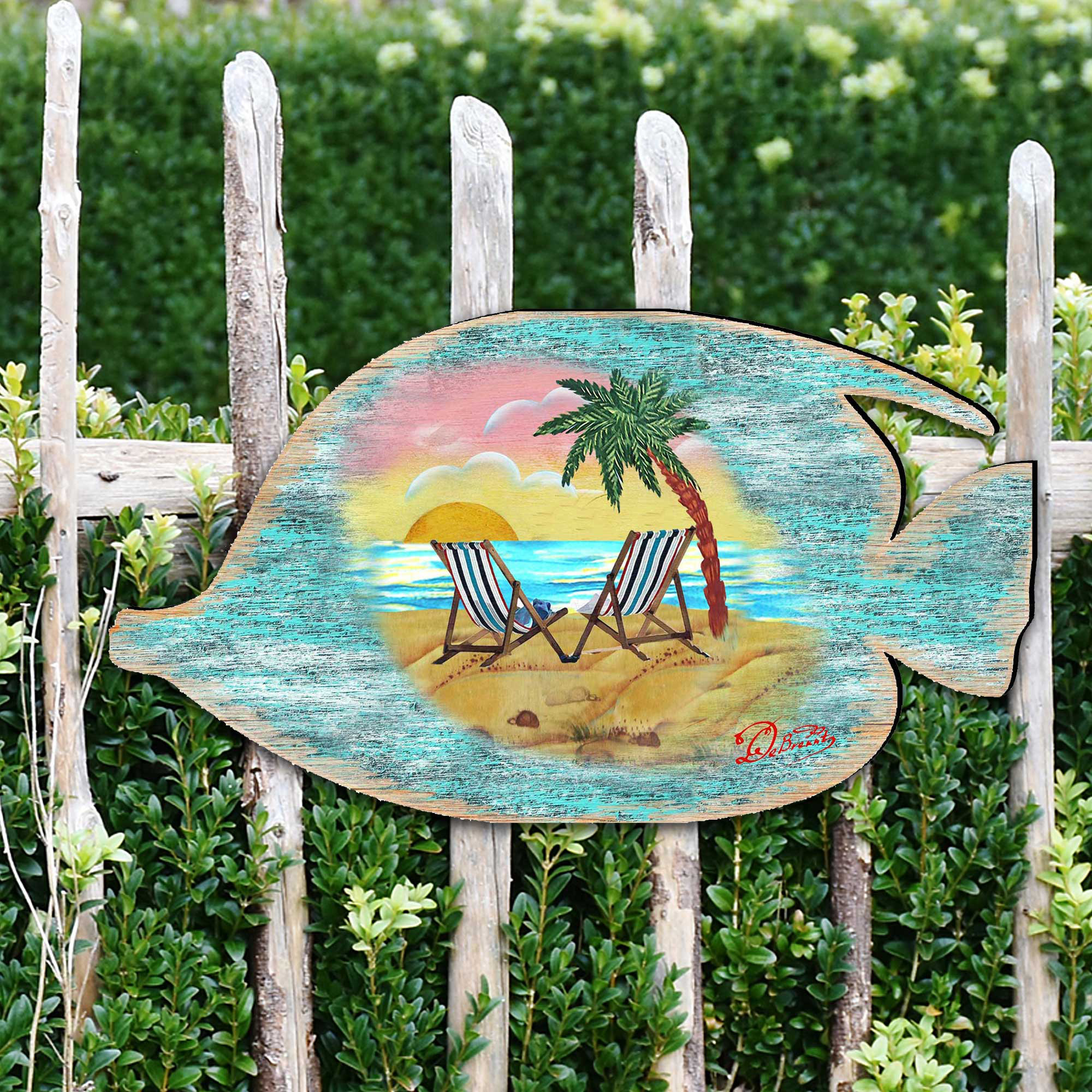 Rosecliff Heights Rustic Tropical Fish Wall Decor Wayfair