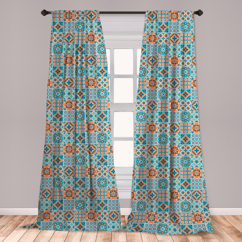 East Urban Home Ambesonne Moroccan Curtains Various Different