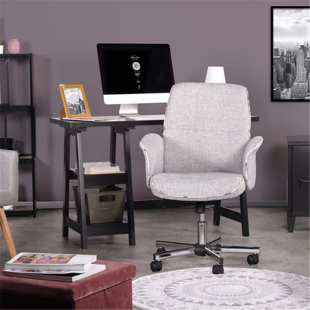 wayfair fabric office chair