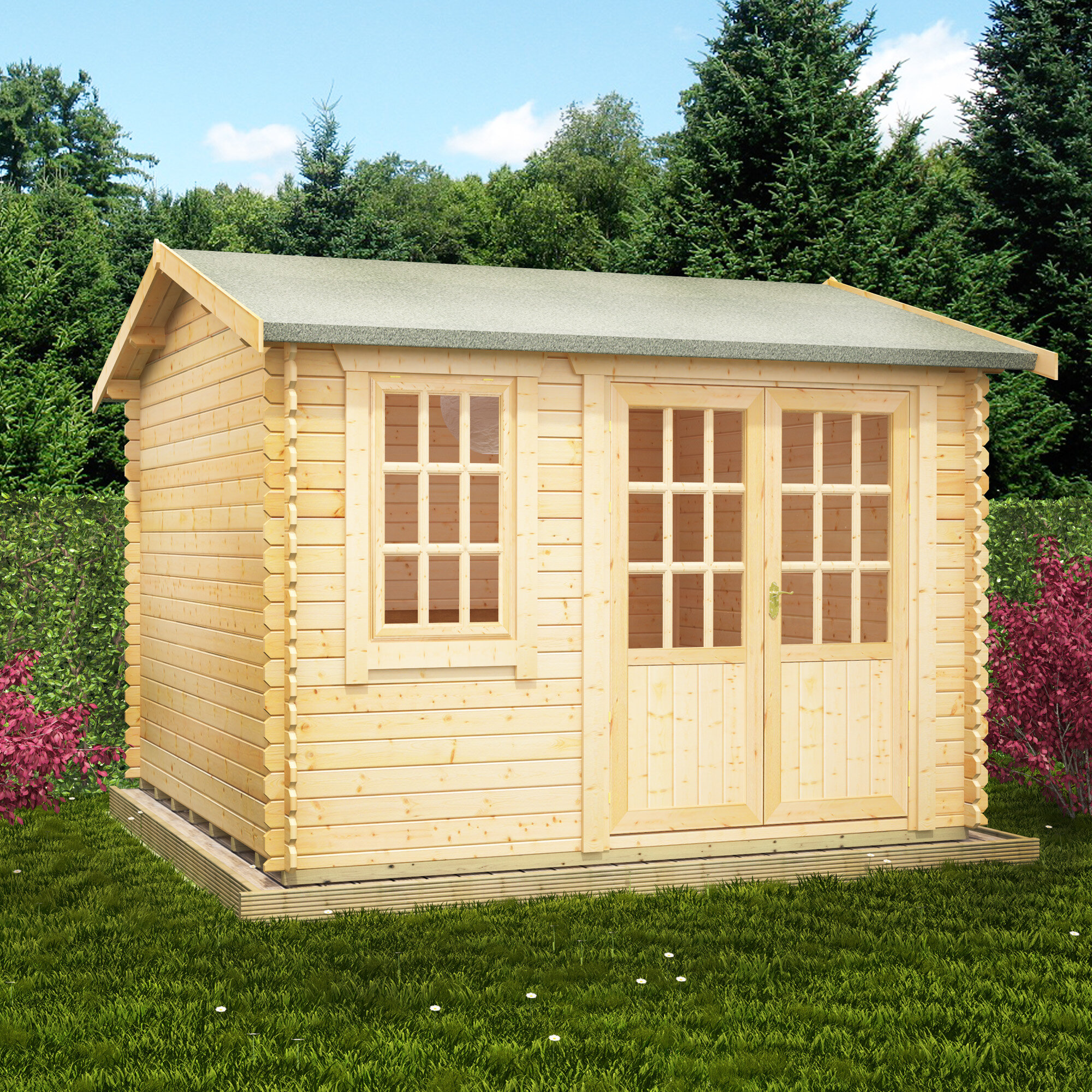 Tiger Sheds Persian 10 X 8 Ft Tongue And Groove Log Cabin