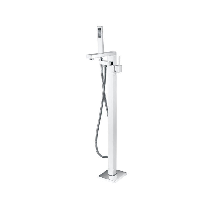 Mtdvanities Single Handle Floor Mount Freestanding Tub Filler Trim
