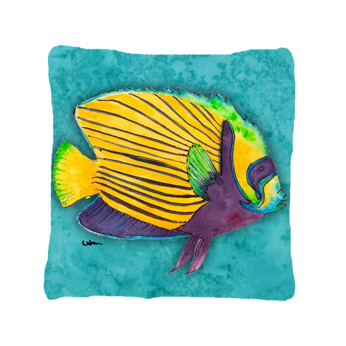 East Urban Home Tropical Fish Throw Pillow Wayfair