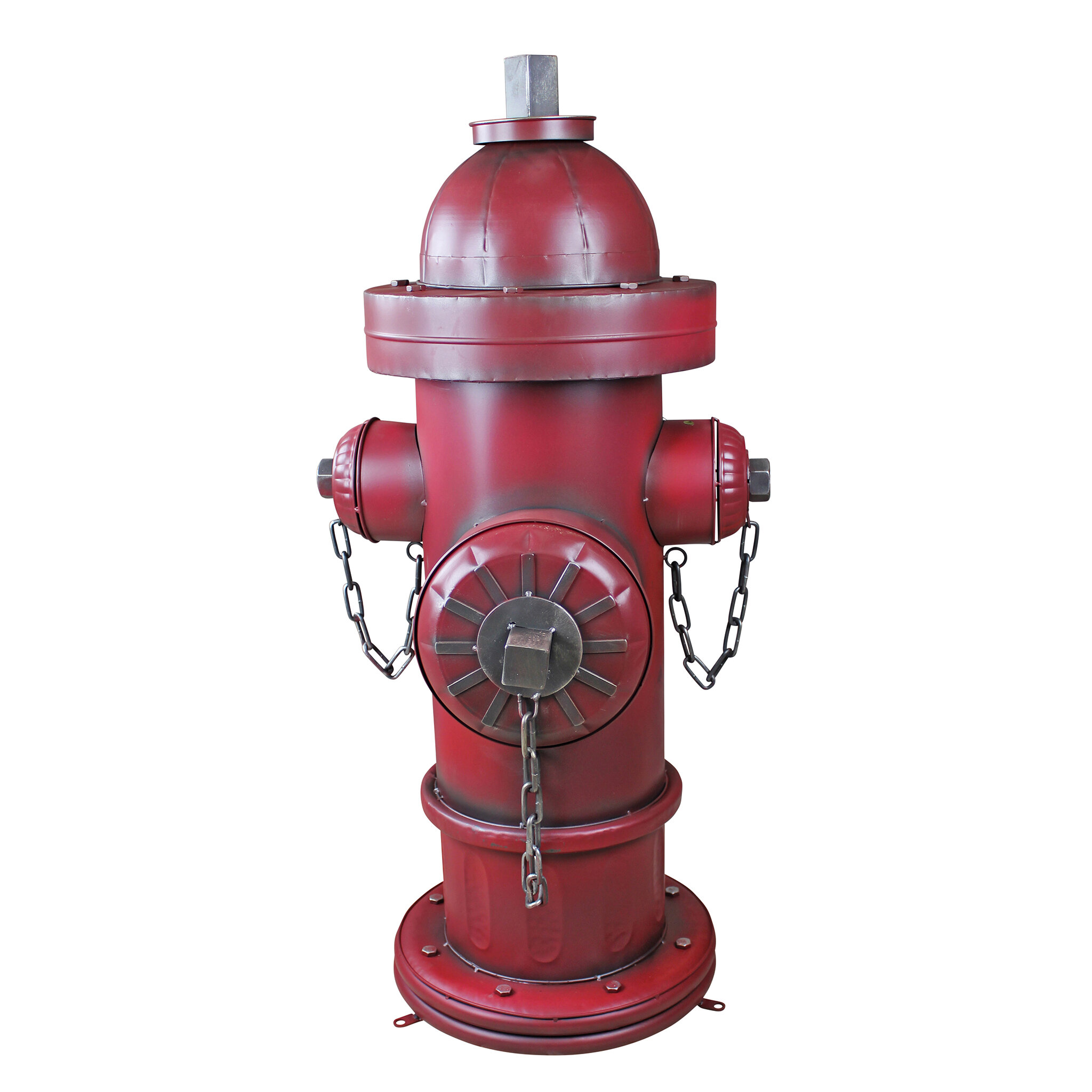 Exclusive Design 23 Inches H Vintage Metal Fire Hydrant Large Statue 846092082803 