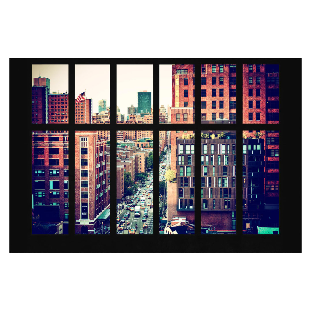 Window on New York III 2.9m x 4.32m Textured Matt Peel & Stick Wall Mural