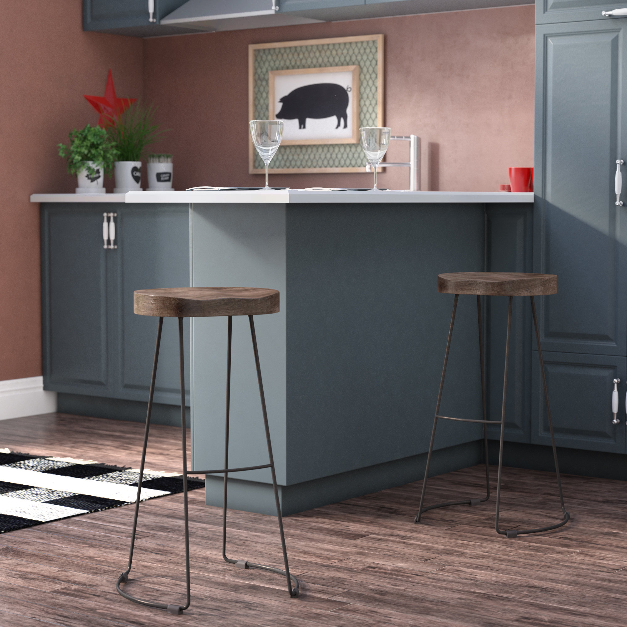 Laurel Foundry Modern Farmhouse Ardella Bar Counter Stool