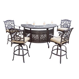 curved outdoor bar table