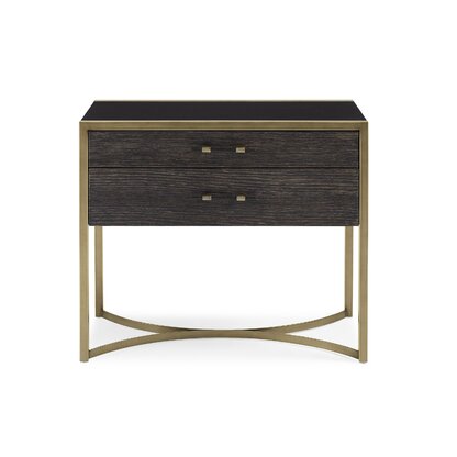 brass nightstand with drawer