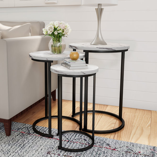 wayfair white nest of tables