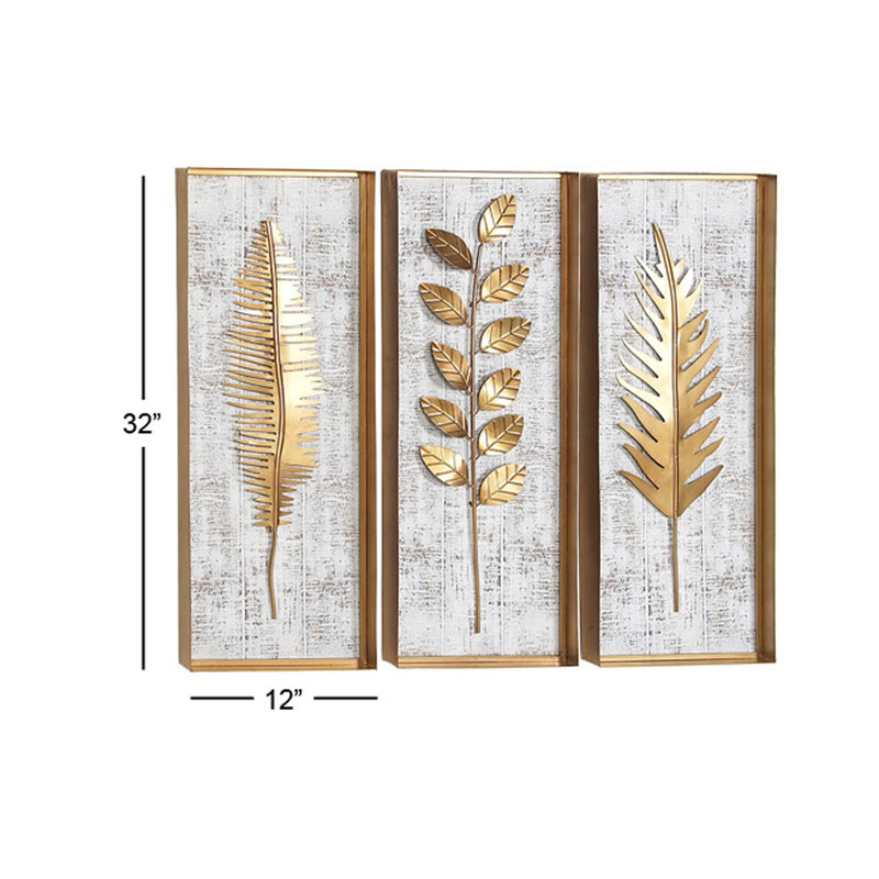 Everly Quinn 3 Piece Rectangular Metal Wall Decor Set Reviews