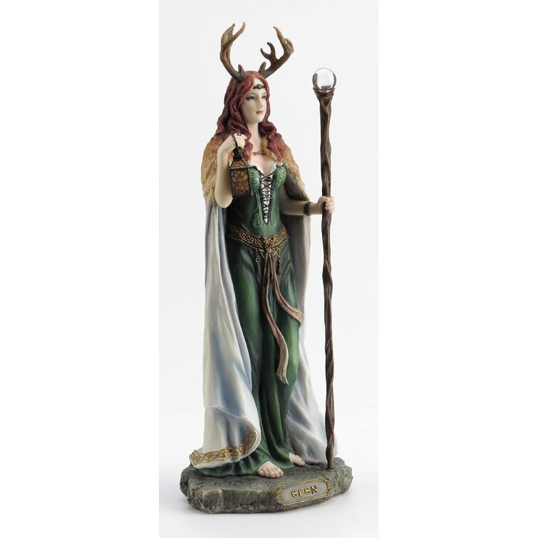Antlered Goddess of The Forrest Statue Sculpture Figure WU Elen of The Ways