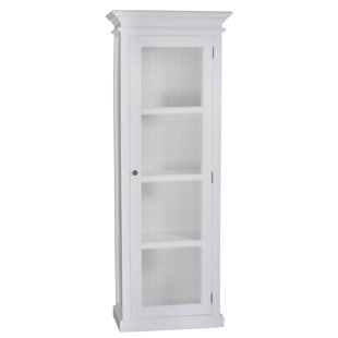 Tall Gl Door Curio Cabinet Wayfair Fairmead Single Door Curio Cabinet