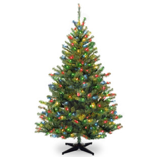 6 green spruce trees artificial christmas tree with 400 incandescent multi colored lights - Small Pre Lit Christmas Trees 6 green spruce trees artificial christmas tree with 400 incandescent multi colored lights - Small Pre Lit Christmas Trees