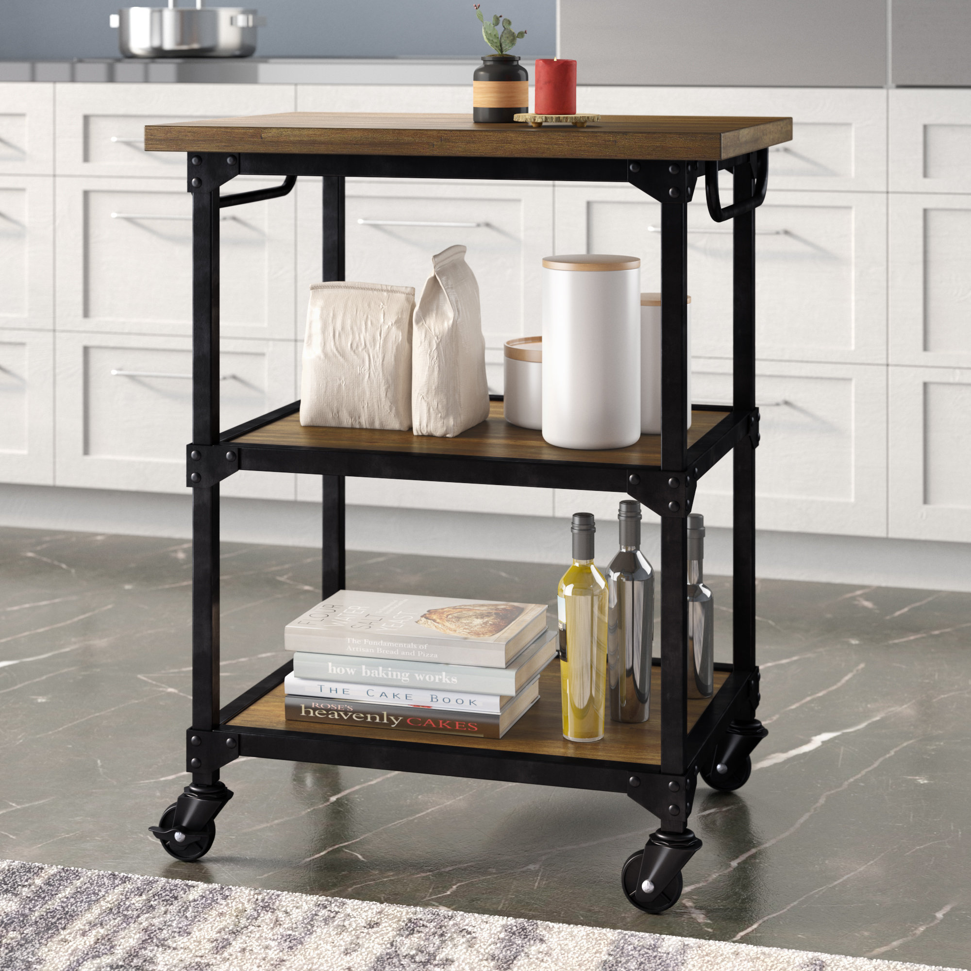 Industrial Kitchen Islands Carts Youll Love In 2021 Wayfair