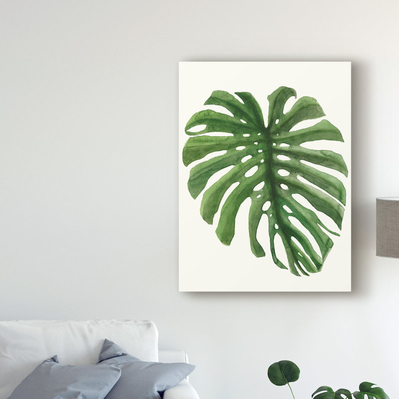 East Urban Home Tropical Breeze Leaves I Acrylic Painting Print