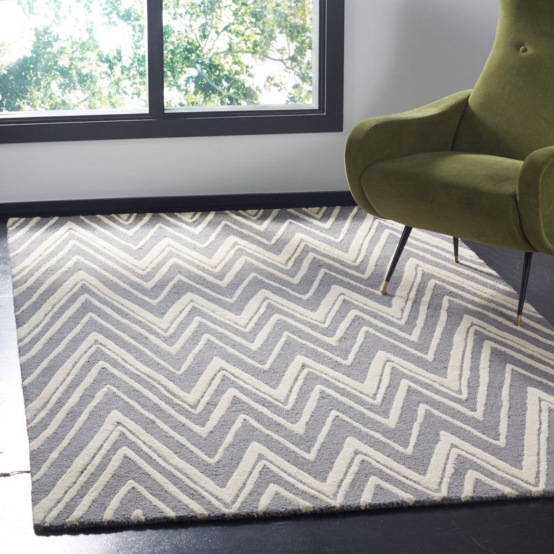 Martins Hand Tufted Wool Gray Ivory Area Rug Reviews Joss Main