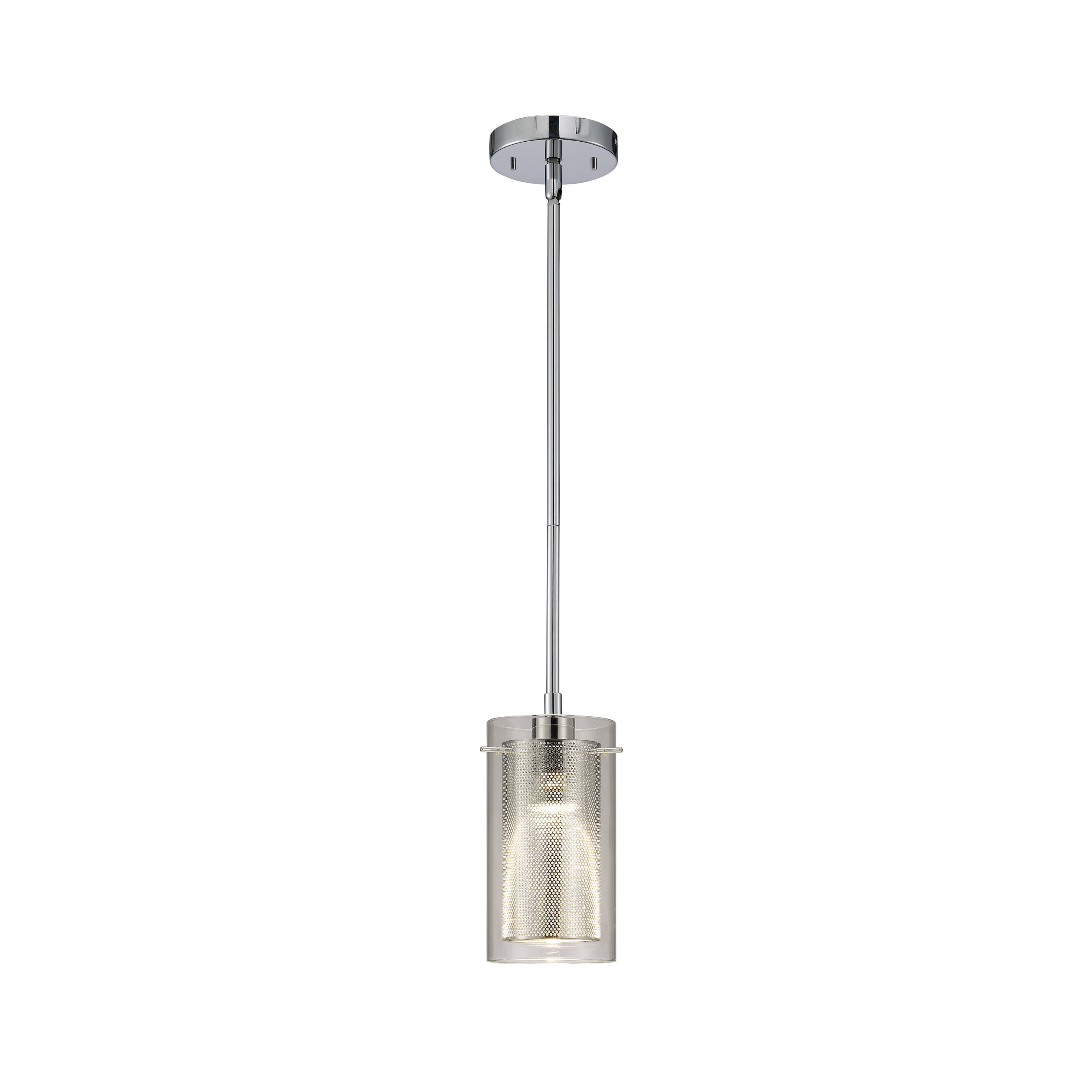 Bakersfield 1 Light Cylinder Pendant & Reviews